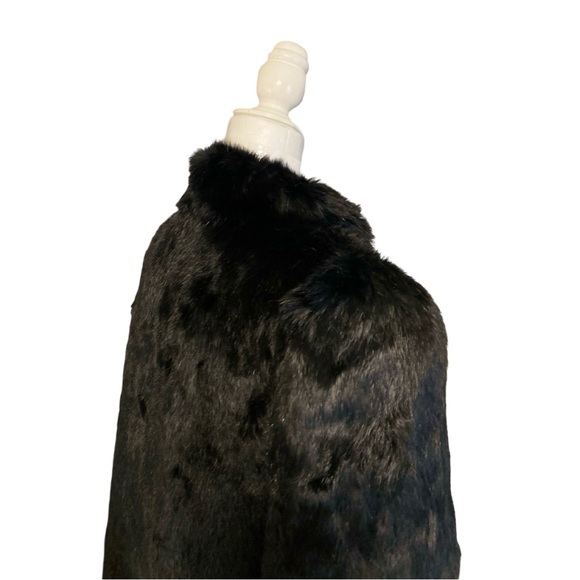 Vintage | The Must Have Classic Black Rabbit Fur Coat - Picture 9 of 16